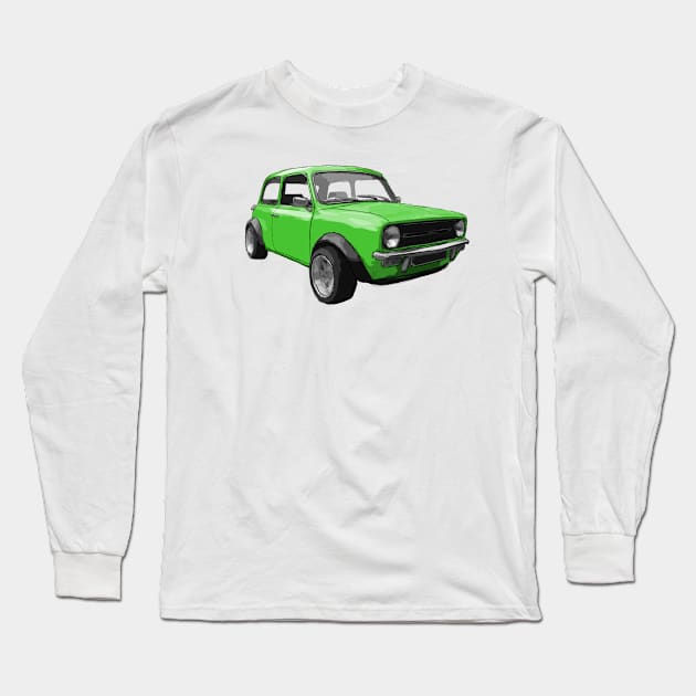 Yet Another Classic Mini Green Long Sleeve T-Shirt by jdm1981